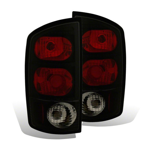 Raxiom 02-05 Dodge RAM 1500 Axial Series Tail Lights- Black Housing- Dark Smoked Lens - R110167 Photo - Primary