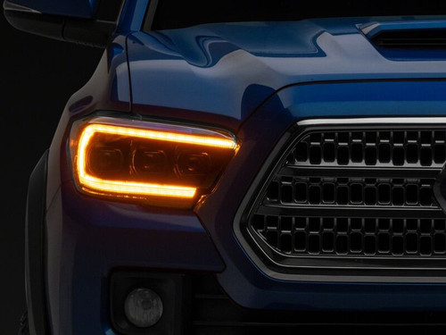 Raxiom 16-23 Toyota Tacoma CXR Series V2 LED Projector Headlights- Black Housing- Clear Lens - TT44175 Photo - Primary