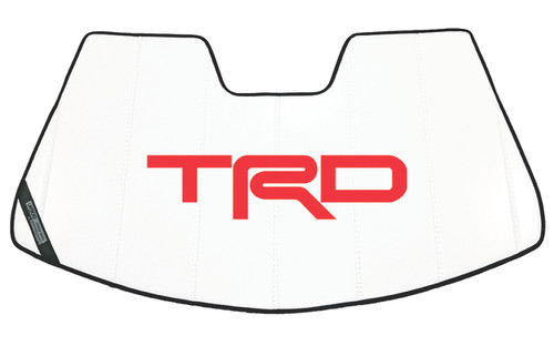 Covercraft 20-24 Toyota Official Licensed UVS100 Premier Series Custom Sunscreen with Red TRD Logo - UTL11761TY11WH Photo - Primary