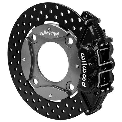 Wilwood 16-21 Polaris RZR XP 4 Turbo Rear Kit 11.25in Drilled Rotors - Black - 140-17574-D Photo - Primary