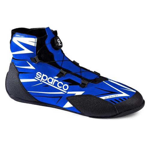 SPARCO K-Rapid Blue/White Kart Racing Shoes Size 42 - BKB0002B0B04042 Photo - Primary