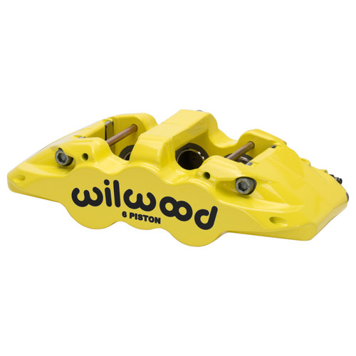 Wilwood caliper AERO6 1.62/1.12/1.12 1.25 rotor R/H yellow - 120-13289-Y Photo - Primary