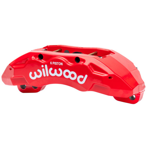 Wilwood caliper TX6-DM ford F250/F350 23-UP 2.00 /1.88/1.88 1.50 rotor R/H red - 120-17688-RD Photo - Primary