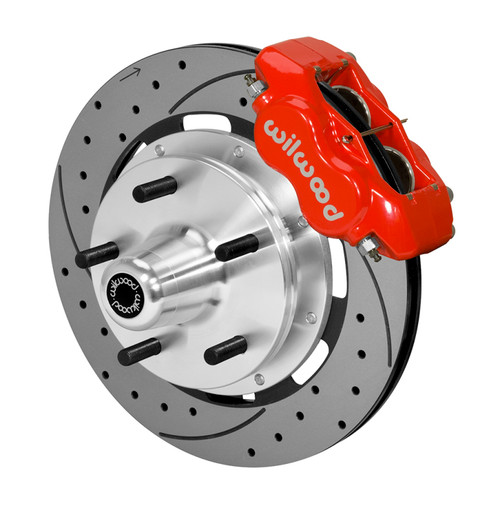 Wilwood kit front PINTO/MUSTANG ii 74-78 FDLI 5X5.00 hub 12.19 rotor SRP red - 140-14530-DR Photo - Primary