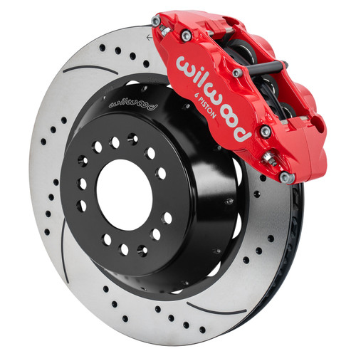 Wilwood kit front fnslr wwe 2IN. drop alum pro spindle 14.00 rotor SRP red - 140-17986-DR Photo - Primary