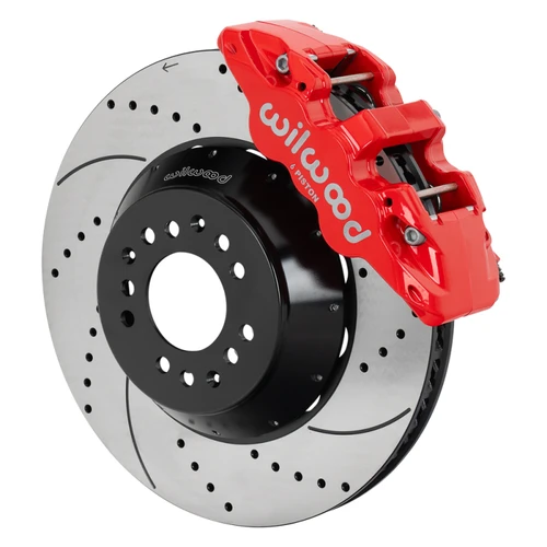 Wilwood kit front AERO6 wwe 2IN. drop alum pro spindle 15.00 rotor SRP red - 140-17988-DR Photo - Primary