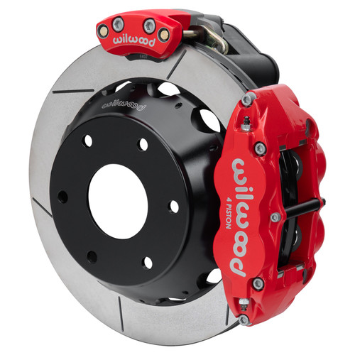 Wilwood kit rear EPB FNSL4R big ford new style 2.50 offset 12.88 rotor GT 6 lug red - 140-18152-R Photo - Primary