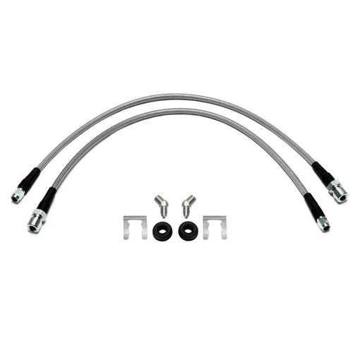 Wilwood flexline kit 22IN -3 W/ST M10X1.0 BF 45 deg 1/8-27 NPT - 220-18002 Photo - Primary