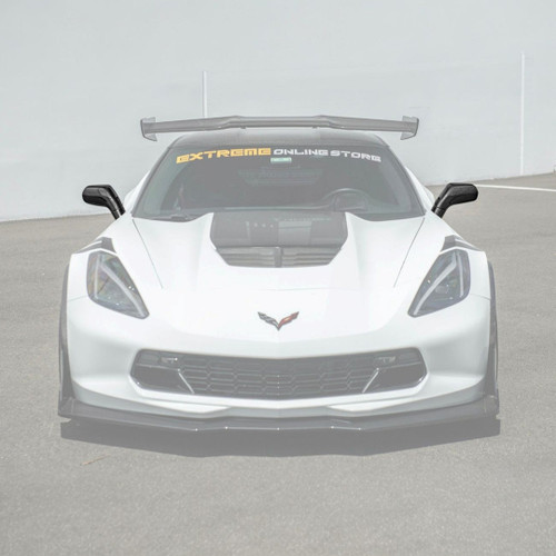 EOS Carbon Fiber Mirror Covers - 14-19 C7 Corvette Stingray / GS / Z06 (MC-1471-BKCF)