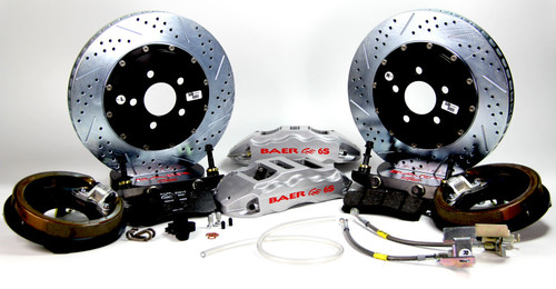 Baer Brakes 14in Extreme+ Rear Brake Kit - Silver - 4302481S