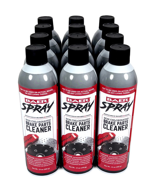 Baer Brakes Spray Brake Cleaner Non-Chlorinated Technical Grade 130Z - 12 Case (Aerosol) - 6110029