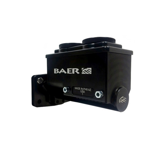 Baer Brakes Mopar 1in Bore Remaster 4-Bolt Right Port Master Cylinder Assembly - Black - 6801301RP