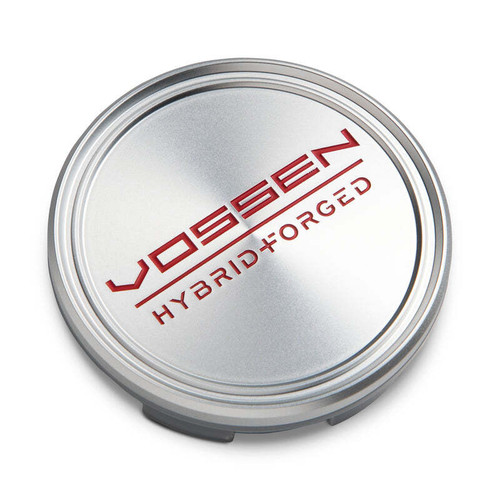 Vossen Hybrid Forged Optional Center Cap - Small - Satin Machined w/ Red Lettering - CAP-VHF-STR Photo - Primary