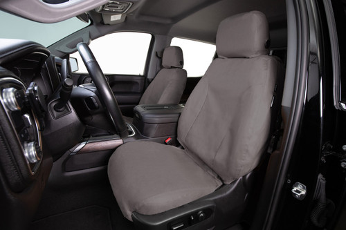 Covercraft 14-22 Dodge Ram ProMaster Polycotton SeatSaver Custom Front Row Seat Covers - Grey - SS2488PCCT Photo - Primary