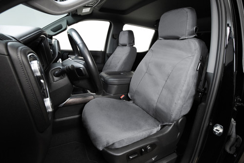 Covercraft 14-22 Dodge Ram ProMaster Endura Waterproof SeatSaver Custom Front Row Seat Covers-Grey - SS2488WFGY Photo - Primary