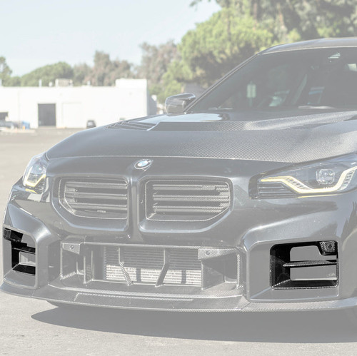 EOS Factory Style Dry Carbon Fiber Front Side Duct Vents - 2023+ BMW M2 G87 (GRILL-898-BKCF)