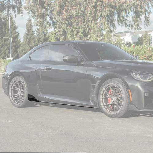 EOS Carbon Fiber Side Skirts - 2023+ BMW M2 G87 (SS-1428-BKCF)