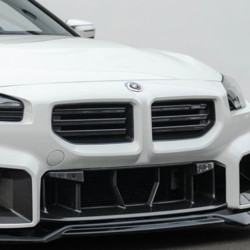 EOS Carbon Fiber Front Upper Grille - 2023+ BMW M2 G87 (GRILL-992-BKCF)