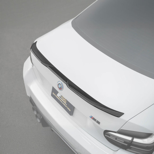 EOS Carbon Fiber Rear Spoiler Lip - 2023+ BMW M2 G87 (SPOILER-897-BKCF)