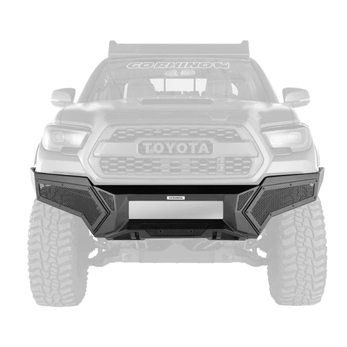 Go Rhino 24-26 Toyota Tacoma (4dr) Element Front Bumper w/ Fixed Light Bar Mount - Tex. Blk - 34392T Photo - Primary