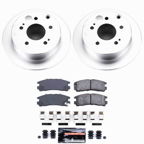 Power Stop 06-12 Mitsubishi Eclipse Rear Z23 Coated Brake Kit - CPK155-23 Photo - Primary
