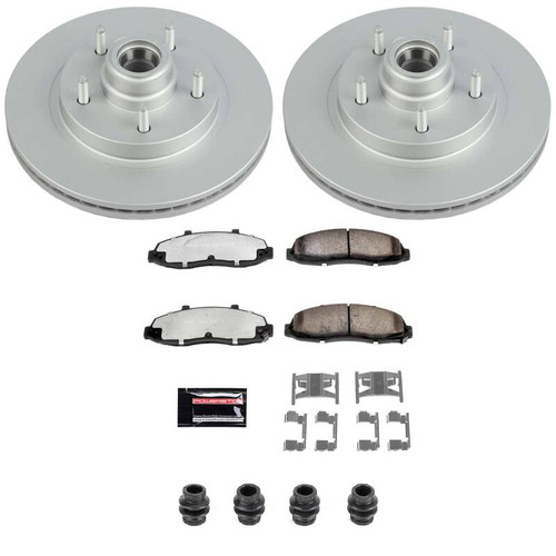 Power Stop 97-00 Ford F-150 Front Z36 Coated Truck & Tow Brake Kit - CPK1863-36 Photo - Primary