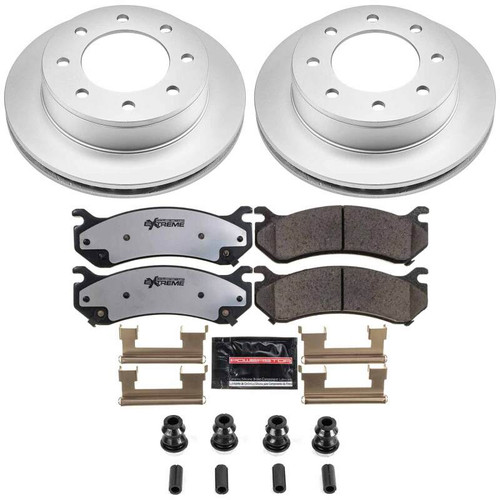 Power Stop 01-03 Chevrolet Silverado 1500 HD Rear Z36 Coated Truck & Tow Brake Kit - CPK2036-36 Photo - Primary