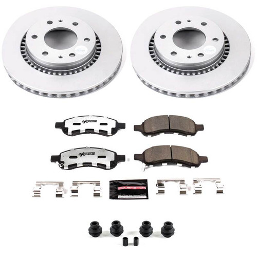 Power Stop 06-07 Buick Rainier Front Z36 Coated Truck & Tow Brake Kit - CPK2084-36 Photo - Primary