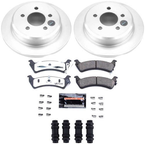 Power Stop 93-98 Jeep Grand Cherokee Rear Z36 Coated Truck & Tow Brake Kit - CPK2131-36 Photo - Primary