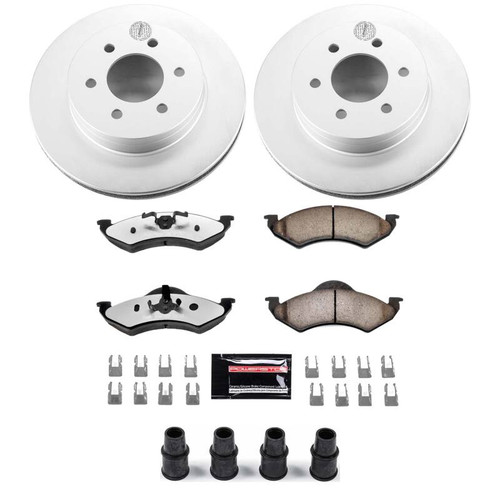 Power Stop 00-02 Dodge Dakota Front Z36 Coated Truck & Tow Brake Kit - CPK2139-36 Photo - Primary