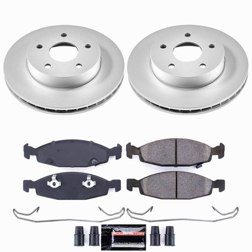 Power Stop 99-02 Jeep Grand Cherokee Front Z23 Coated Brake Kit - CPK2147-23 Photo - Primary