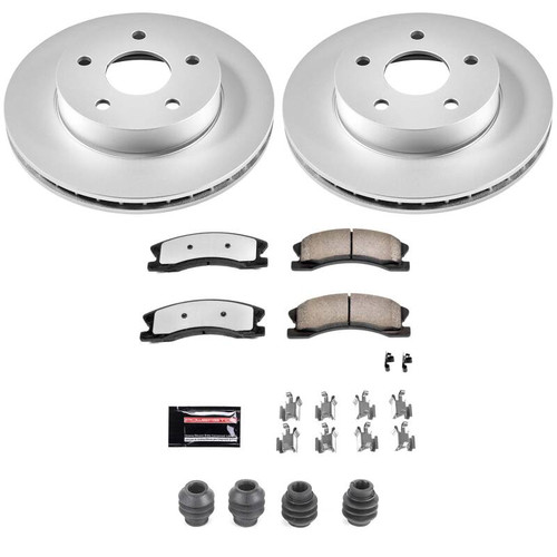 Power Stop 99-04 Jeep Grand Cherokee Front Z36 Coated Truck & Tow Brake Kit - CPK2149-36 Photo - Primary