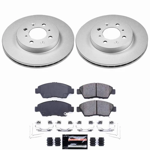 Power Stop 03-05 Honda Civic Front Z23 Coated Brake Kit - CPK696-23 Photo - Primary