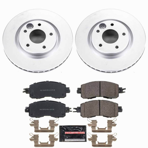 Power Stop 14-17 Nissan LEAF Front Z23 Coated Brake Kit - CPK7215-23 Photo - Primary