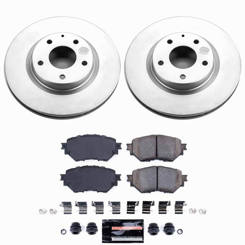 Power Stop 17-18 Mazda 3 Front Z23 Coated Brake Kit - CPK7517-23 Photo - Primary