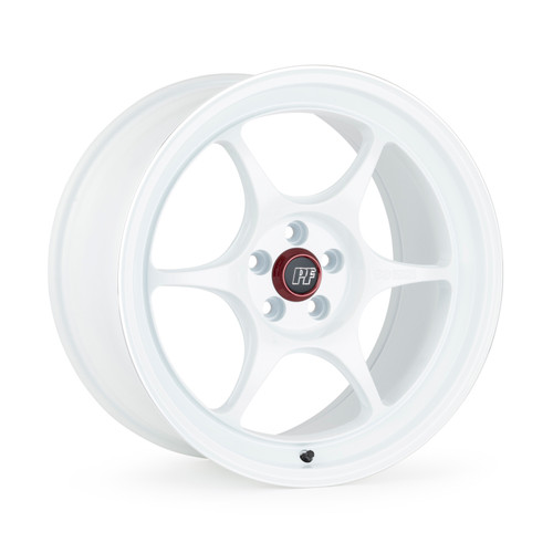 Enkei PF06 19x8.5 5x112 42mm Offset 75mm Bore White Wheel w/ Machined Lip (MOQ 40) - 545-985-4442WM Photo - Primary