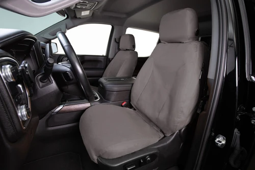 Covercraft 21-26 Hyundai Sonata SeatSaver Custom Seat Cover - Polycotton Misty Grey - SS2656PCCT Photo - Primary