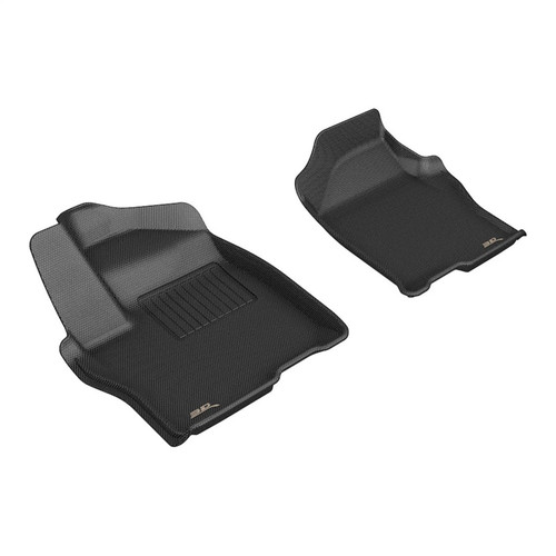 3D MAXpider 19-26 Chevrolet Silverado (Vinyl Floor w/ Front Bucket) Kagu Black R1 - L1CH11011509 Photo - Primary
