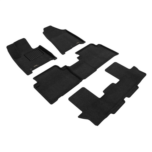 3D MAXpider 24-26 Hyundai Santa Fe Elegant Black Full Set - L1HY14604709 Photo - Primary