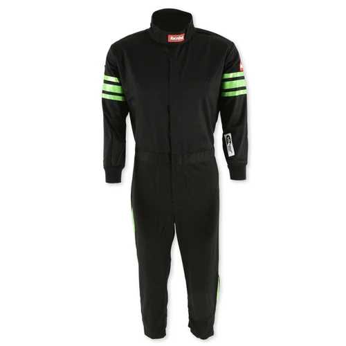 RaceQuip Green Trim SFI-1 JR. Suit - Kids XSM - 1950791RQP Photo - Primary