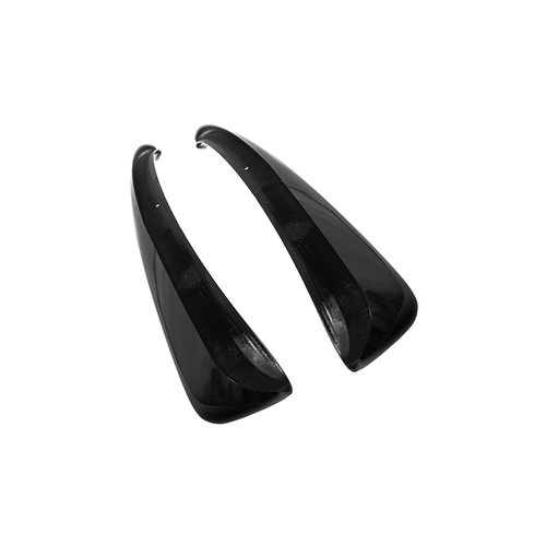 EOS Extended Splash Guards - Rear - Matte Black - C5 Corvette
