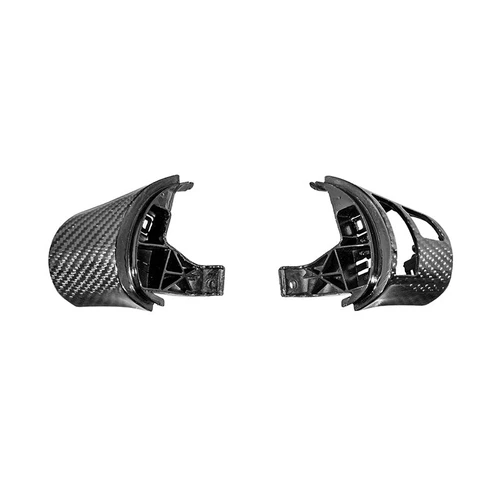EOS Carbon Fiber Steering Wheel Bezels - Audio Cutout - 05-13 C6 Corvette (BC-C6-0513-002)