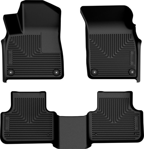 Husky Liners 18-26 Audi Q7 WeatherBeater Front & 2nd Row Floor Liners - Black - 95931 Photo - Primary