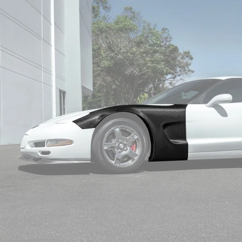 EOS Carbon Fiber Widebody Front Fenders - 97-04 C5 Corvette (FENDER-1277-BKCF)