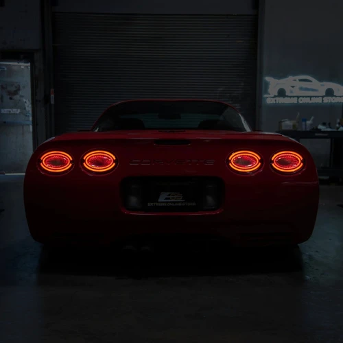 EOS Infinity Style LED Tail Lights - Clear Lens - 97-04 C5 Corvette (TL-1408-CL)