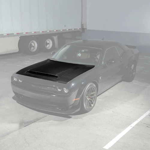 EOS SRT Demon Style Carbon Fiber Hood - 08-23 Dodge Challenger (HOOD-1432-BKCF)