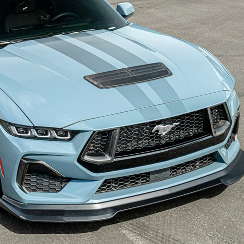 EOS Front Grill Inserts - Carbon Fiber - 2024+ Ford Mustang