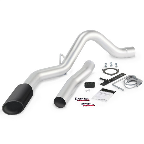 Banks Power 11-14 Chev 6.6L LML ECLB/CCSB/CCLB Monster Exhaust Sys - SS Single Exhaust w/ Black Tip - 47786-B