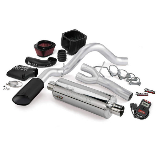 Banks Power 09 Chevy 4.8L CCSB-FFV Stinger System - SS Single Exhaust w/ Black Tip - 48038-B