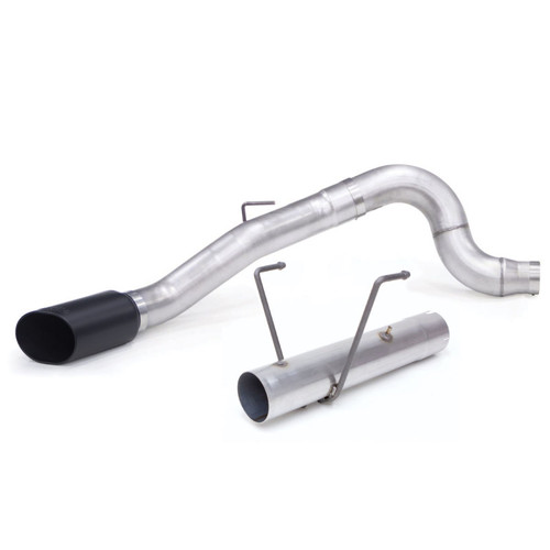 Banks Power 13-18 Dodge RAM Monster Exhaust 5.0in. Single 6.7L CCLB w/ SideKick S/S Black Tip - 49797-B